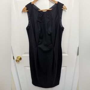 Women’s Jil Sander Navy Blue Wool/Cashmere Dress Size 44 Quiet Luxury Designer